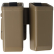 ESP Double Magazine Pouch for Double-Stack 9 mm Luger / .40 Magazines with Rotating UBC-01 Mount, Khaki (MH-MH-04 KH)