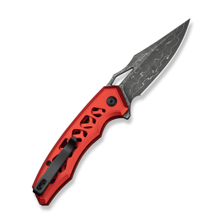 Civivi Anaaki Knife Red Aluminum, Damascus (C24039-DS1)
