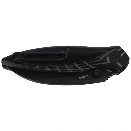 Bestech Mantidae Black Micarta, Black Stonewashed 14C28N by Lucas (BG60D)