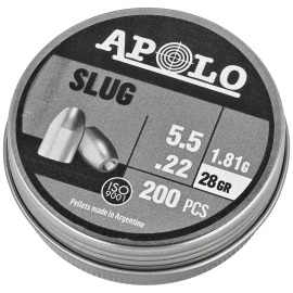 Zestaw 2x opakowanie Śrut Apolo Slug 28 5.5 mm, 250 szt. 1.81g/28.0gr (19302)