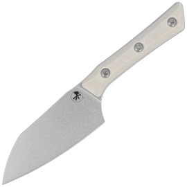 Microtech Santoku Knife 4.2'' Ivory G10, Stonewashed M390MK (3300-10IV)