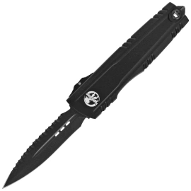 Microtech-Surefire Luminary ZBP D/E Signature OTF Knife Black DLC Aluminum, Black DLC F/S M390MK by Tony Marfione (1270-3DLCTSH)