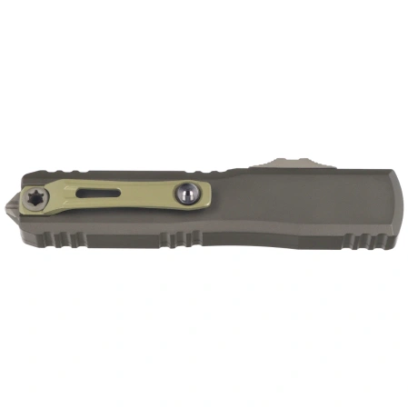 Microtech Ultratech Gen IV D/E OTF Knife Magpul OD Green Bazooka Aluminium, Magpul OD Green Bazooka M390MK by Tony Marfione (11224-1MPOD-T10S21)