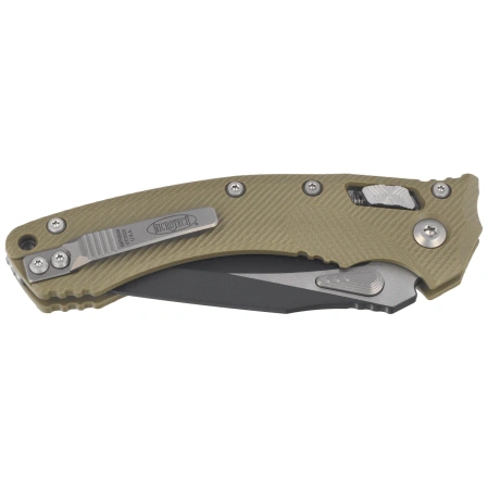 Nóż składany Microtech Amphibian Ram-Lok S/E OD Green Fluted Aluminium, Black M390MK by Tony Marfione (137RL-1FLGTOD)
