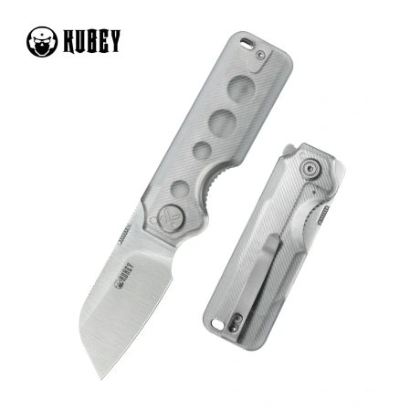 Kubey Boxer Knife Transparent Polycarbonate, Satin 14C28N by Maksim Epifantsev (KU407F)