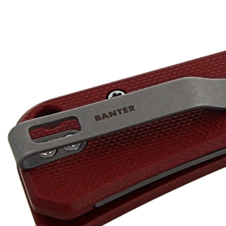 Nóż składany CIVIVI Baby Banter Burgundy G10, Gray Stonewashed by Ben Petersen (C19068S-6)