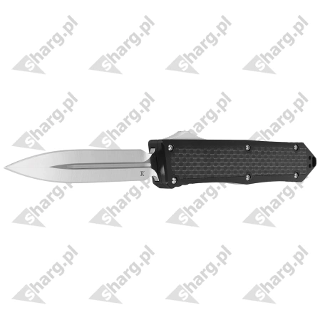Nóż automatyczny OTF TacKnives Takcom Barracuda Carbon Fiber / Aluminium, Double Edge Satin D2