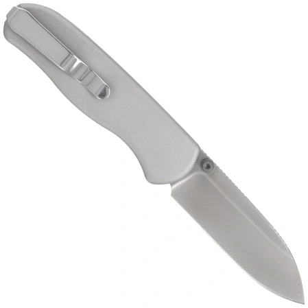Kizer Drop Bear Zero Knife Light Gray Aluminum, Satin M390 by Azo (Ki3619BDA4)