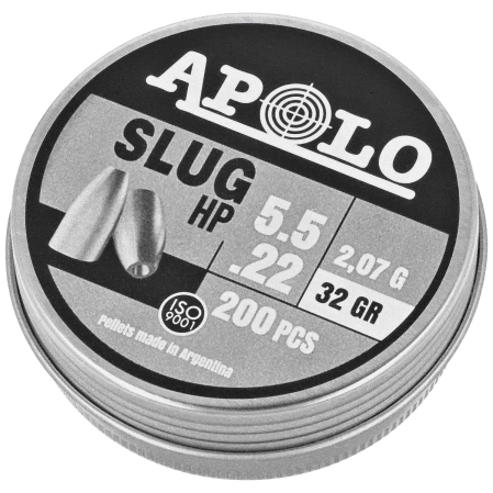 Apolo Slug HP 32 cal .22, 200 pcs 2.07g/32.0gr (19313)