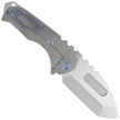 Medford Praetorian T Tanto Tumbled Titanium, Blue HW/Clip, Tumbled S45VN by Greg Medford (MK0124TT-01TM-T2C2-BN)