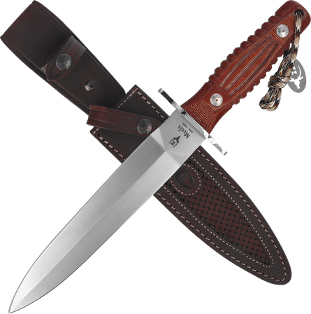 Nóż Muela DG-21C Brown Canvas Micarta, Satin MoVa 1.4116