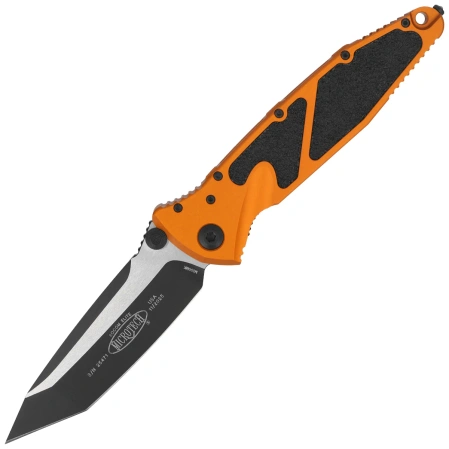 Microtech Socom Elite T/E-M Knife Tactical Orange Tangerine Aluminum, Black M390MK by Tony Marfione (161-1OT)