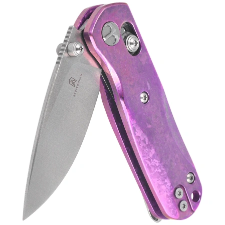 Bestechman Sprite Knife Purple Crystallized Titanium, Stonewashed / Satin M390 (BMK21H)