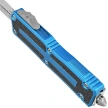 Microtech Scarab II Gen III D/E-S OTF Knife Blue Aluminum, Stonewashed M390MK by Tony Marfione (1180-10BL)