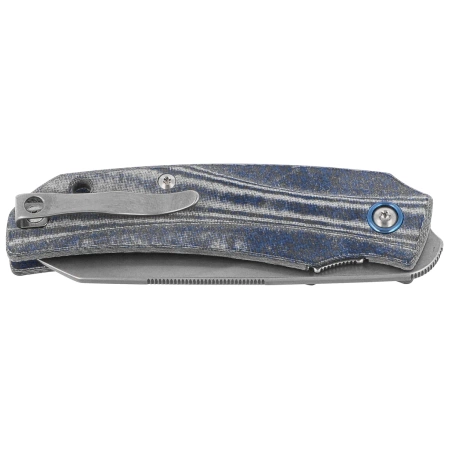 MKM Ice Knife Denim Canvas Micarta, Stonewashed MagnaCut by Tommaso Rumici & Denis Simonutti (MK IC-DC)