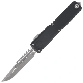Nóż automatyczny OTF Microtech Ultratech Gen IV Interceptor Signature Black Aluminium, Apocalyptic M390MK by Tony Marfione (11174-10APS)