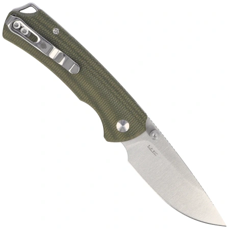 Kizer T1 BD Knife Olive Green Micarta, Satin Nitro-V by Uli Hennicke (V3490.2BA1)