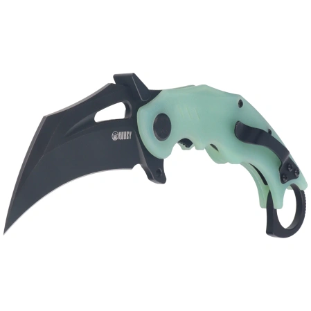 Nóż składany Kubey Wrath Jade G10, Blackwashed 14C26N by MUZI Design (KU261K)