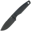 Fox KS Black G10, Top Shield Antracite Stonewashed Niolox by GZ Tactical Knives (FX-627 G10B)