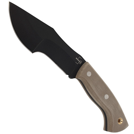 Nóż Böker Plus Mini Tracker Brown Micarta, Black 1095 by Dave Wenger (02BO027)