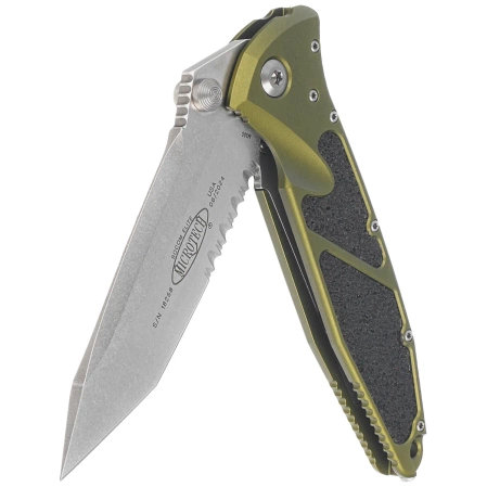 Nóż składany Microtech Socom Elite T/E-M OD Green Aluminium, Stonewashed P/S M390 by Tony Marfione (161-11OD)