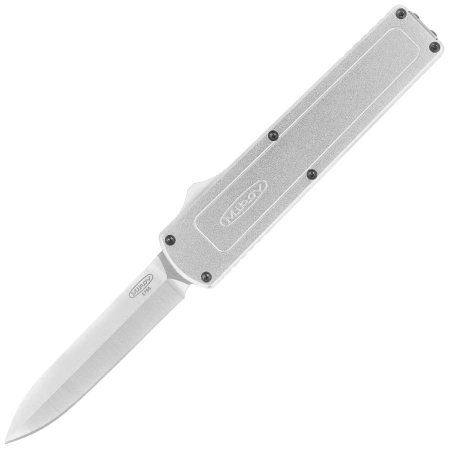 Nóż automatyczny Mikov Raptor Silver Aluminium, Satin 440C (V2411048)