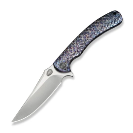 Nóż składany WeKnife Dracarys LE No 07/199 Flamed Titanium, Satin M390 (WE25061B-3)