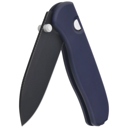Kizer Drop Bear Zero Knife Dark Blue Aluminum, Matte DLC Ultra M390 by Azo (Ki3619BDA2)