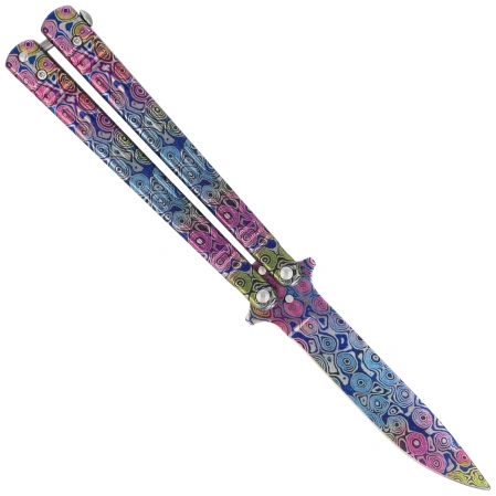 Nóż składany motylek Martinez Albainox Balisong 3D Colours Steel, 3D Colours 3Cr13Mov (02219)