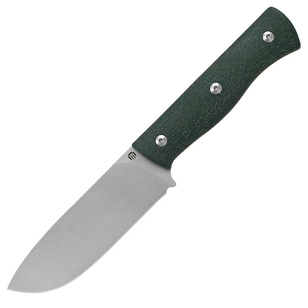 Maserin Woodsman 917/MCV Knife Green Micarta, Stonewashed Nitro X7 by Igor Bortolussi