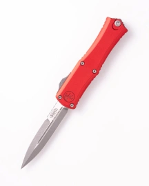 Microtech Hera II Mini Bayonet OTF Knife Red Aluminum, Apocalyptic M390MK by Tony and Sean Marfione (1701M-10APRD)