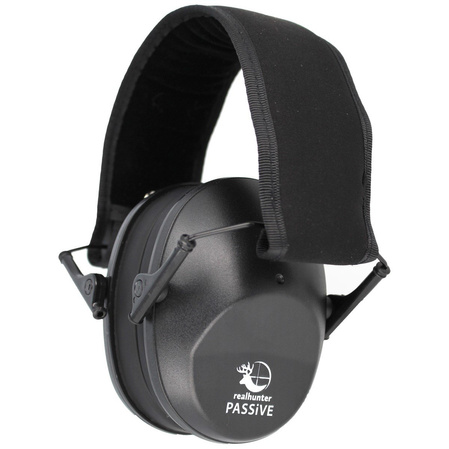 Ochronniki słuchu RealHunter Passive Black (258-014)