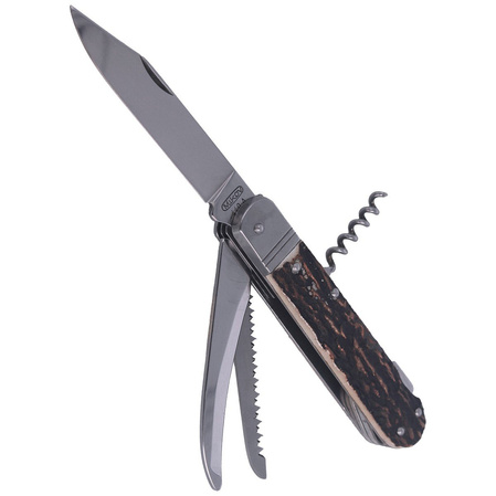 Mikov Fixir Hunting Folding Knife, Imit. Dear Stag (232-XH-4V KP)