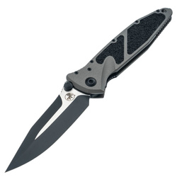 Nóż składany Microtech Socom Elite S/E-M Spike Grind Natural Clear Aluminium, Black M390MK by Tony Marfione (160-1NCSS)