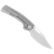 WeKnife Nefaris LE No 147/260 Gray/Flamed Titanium, Hand Rubbed Satin CPM 20CV (WE22040FA-1)
