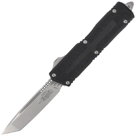 Nóż automatyczny OTF Microtech Scarab II Gen III T/E Black Aluminium, Stonewashed M390MK by Tony Marfione (1279-10)