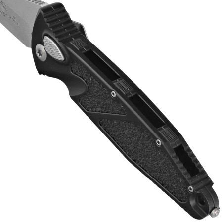 Microtech Socom Elite Auto T/E Automatic Knife Black Aluminum, Stonewashed M390 by Tony Marfione (161A-10)