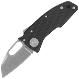 Demko Nano-Shark SF Knife Black G10, Stonewashed CPM 20CV by Andrew Demko (NANO-20CV-Black G10)