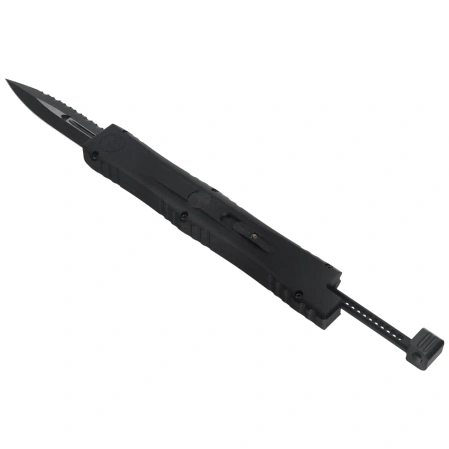 Microtech Nemesis IV D/E Marfione Select OTF Knife Black Aluminum, Black DLC F/S M390MK by Tony Marfione (1152-3DLCTMS1)