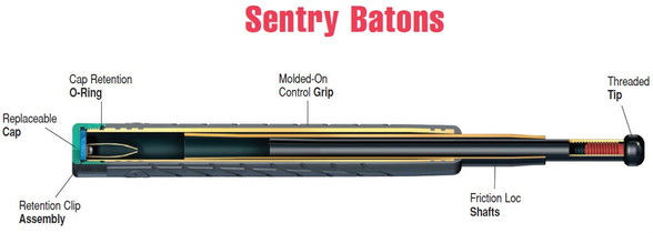 ASP Sentry 26'' Friction Loc Expandable Baton, Santoprene (52600)