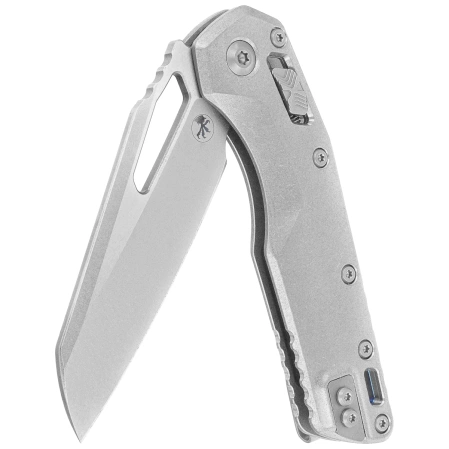 Microtech Amphibian Ram-Lok S/E Marfione Select Knife Stonewashed Slab Side Titanium, Bronze HW, Stonewashed M390MK by Tony Marfione (137RL-10MS1)