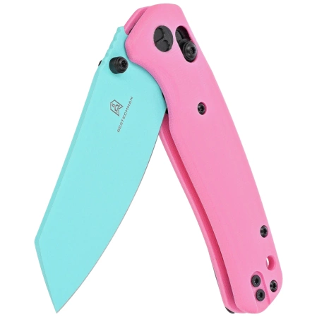 Bestechman Cicada's Wing Pink G10, Blue 10Cr15MoV (BMK06E)