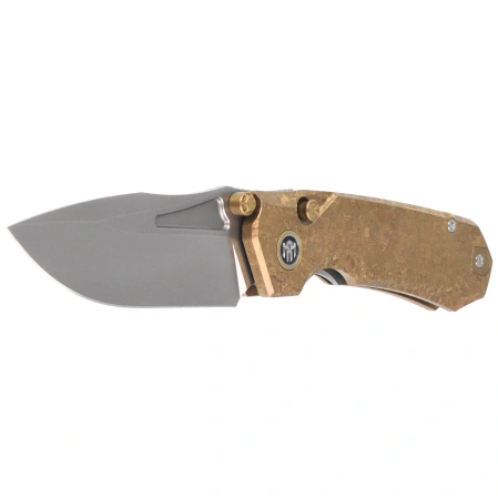 Nóż składany Remette Rhino Gold Crystallized Titanium, Pearlescent M390 (RNTB2)