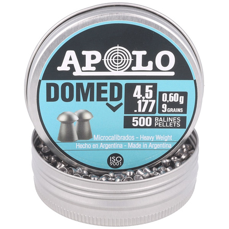 Apolo Domed AirGun Pellets .177 / 4.5 mm, 500 pcs 0.60g/9.0gr (19913)