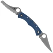 Spyderco Dyad Jr. Lighweight Sprint Run Knife Cobalt Blue FRN, Satin CPM SPY27 by Sal Glesser (C39PSCBL)