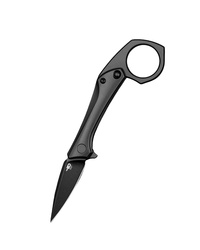 Nóż składany Bestech Duci Black Titanium, Black Stonewashed CPM 20CV by Ostap Hel (BT2605C)