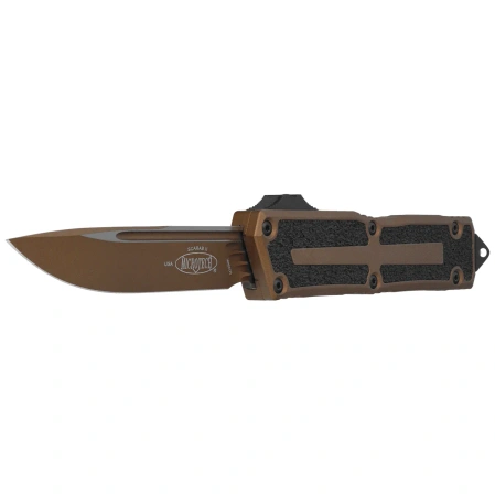 Microtech Scarab II Gen III S/E OTF Knife Cerakote Burnt Bronze Aluminum, Cerakote Burnt Bronze M390MK by Tony Marfione (1278-1UB-C19Z4)