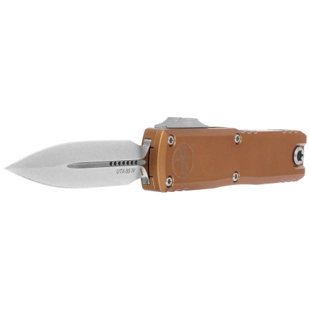 Nóż automatyczny OTF Microtech UTX-85 D/E Gen IV Tan Aluminium, Stonewashed M390MK by Tony Marfione (12324-10TA)