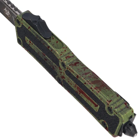 Nóż automatyczny OTF Microtech Scarab II Gen III T/E Signature Outbreak Aluminium, Outbreak M390MK by Tony Marfione (1279-1OBS)