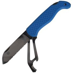 Nóż żeglarski MAC Boat 2 Blue PP-TPE,  Satin W 1.4034